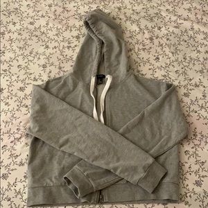 Gray Crop hoodie